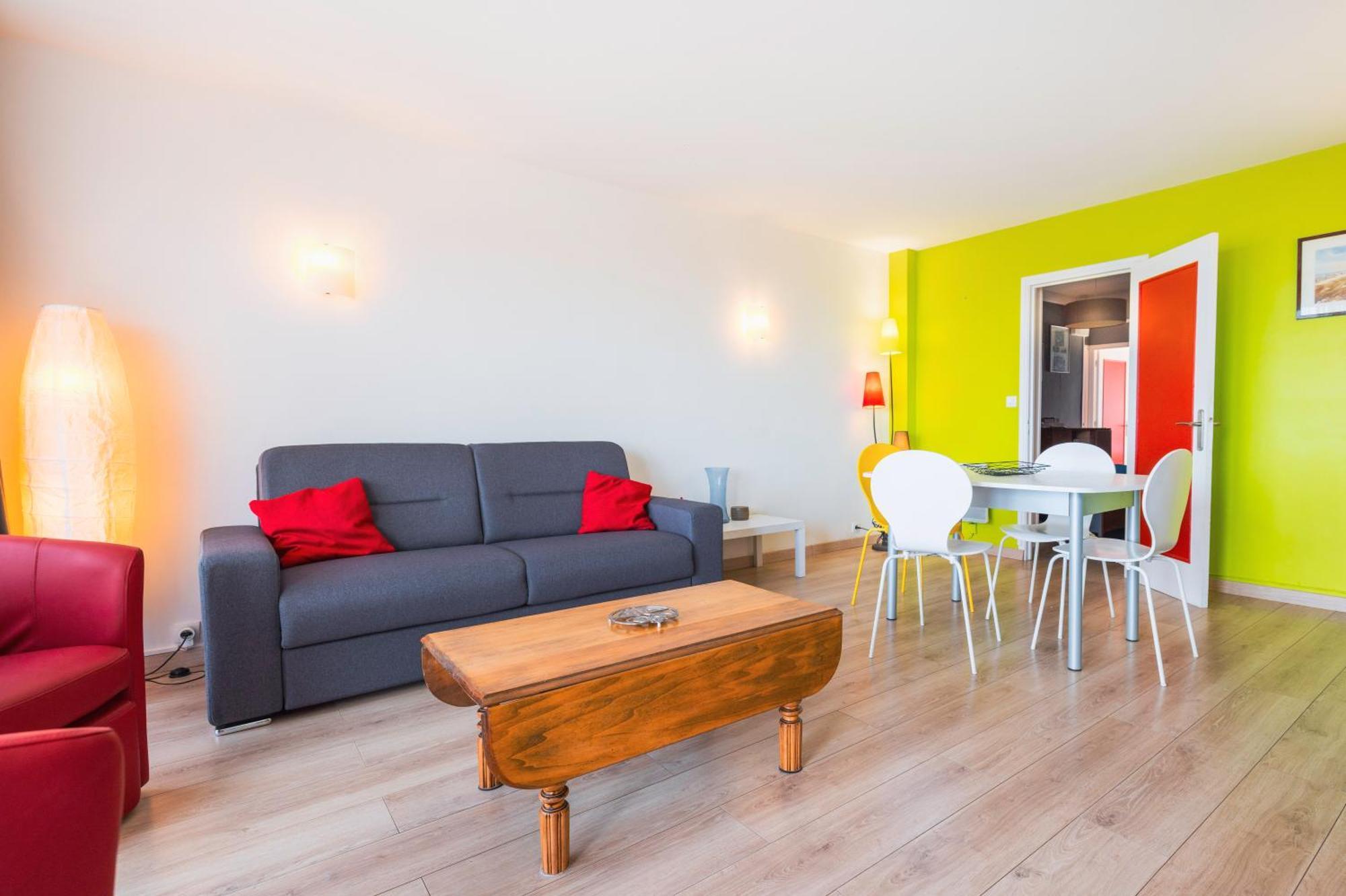 Spacieux Appart Pour 6, Front De Mer, Centre Le Touquet Exteriör bild